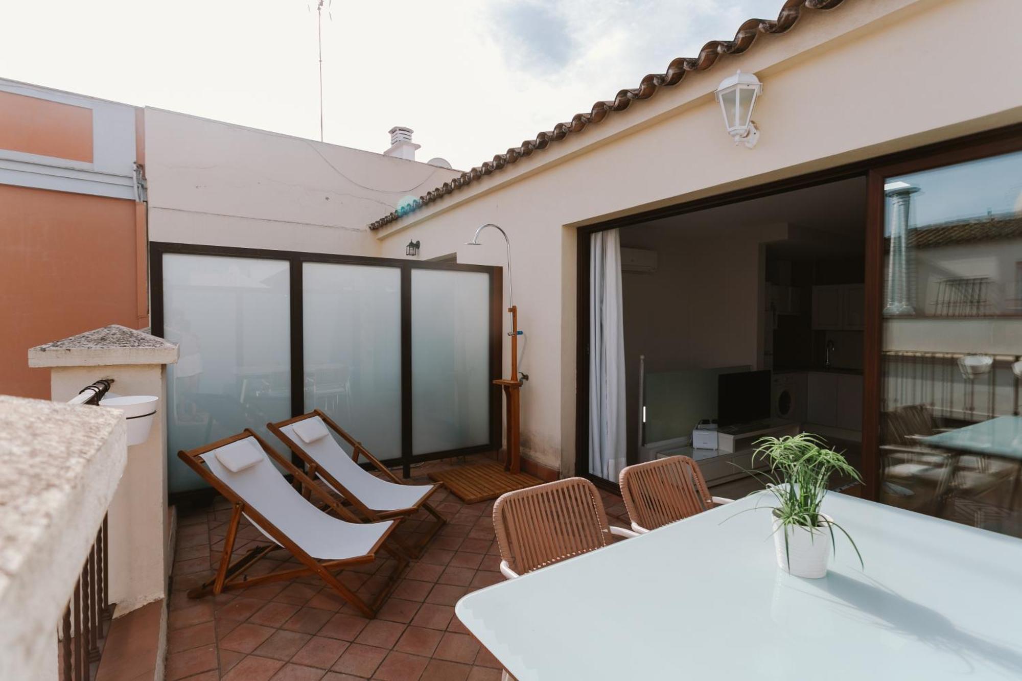 Apto. Con Terraza Privada Centro Sevilla Buitenkant foto